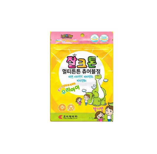 뉴 잘크톤 멀티튼튼 츄어블정 Jalkton Multi Chewable Vitamin 3.7g X 15 tablets