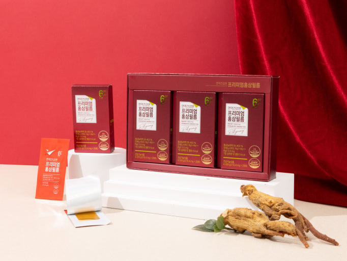 면역건강 & 프리미엄 홍삼필름 Immunity Health & Premium Red Ginseng Film (216.4mg X 20Ea X 3Boxes)
