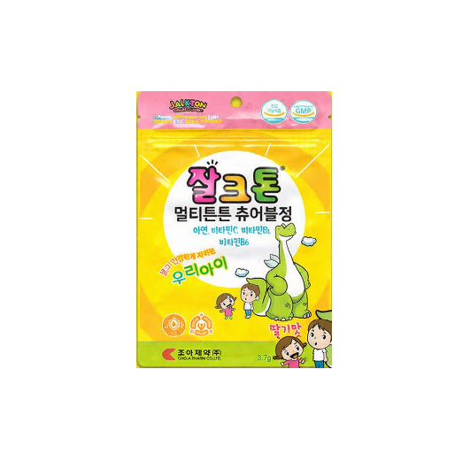 뉴 잘크톤 멀티튼튼 츄어블정 Jalkton Multi Chewable Vitamin 3.7g X 15 tablets