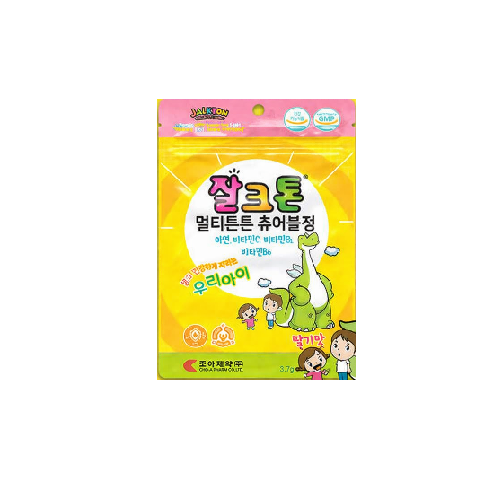 뉴 잘크톤 멀티튼튼 츄어블정 Jalkton Multi Chewable Vitamin 3.7g X 15 tablets